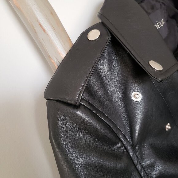 Vegan Leather Biker Jacket - Picture 6 of 6